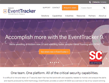 Tablet Screenshot of eventtracker.com